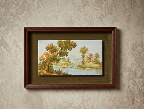 Quadro con mattonella - con,