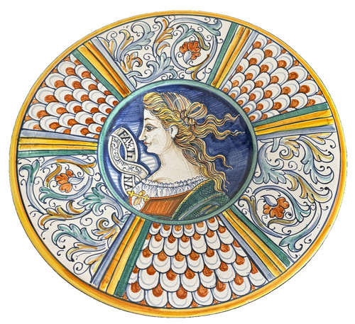 Piatto maiolica italiana - piatto,