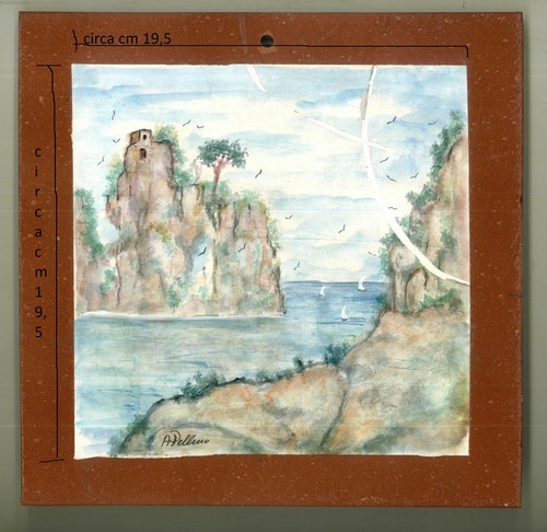 Mattonella dipinto quadro - mattonella,