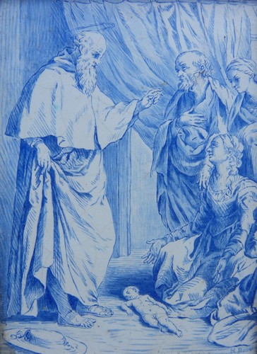 Antica splendida maiolica con - antica,