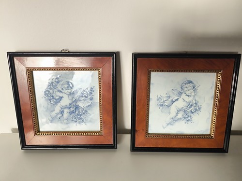 Coppia quadri ceramica
