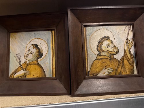 Coppia piastrelle maiolica - coppia,