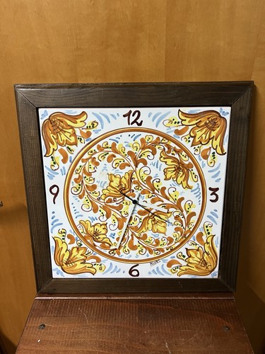 Orologio parete piastrella - orologio,