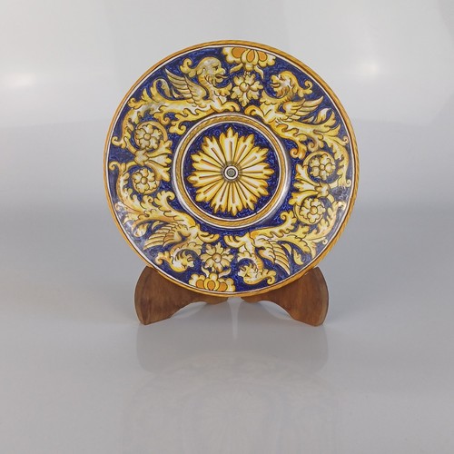 Piatto maiolica dino rofi - dino,