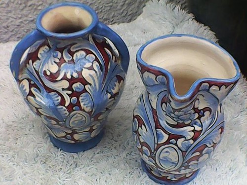 Brocca vaso maiolica italiana - maiolica,